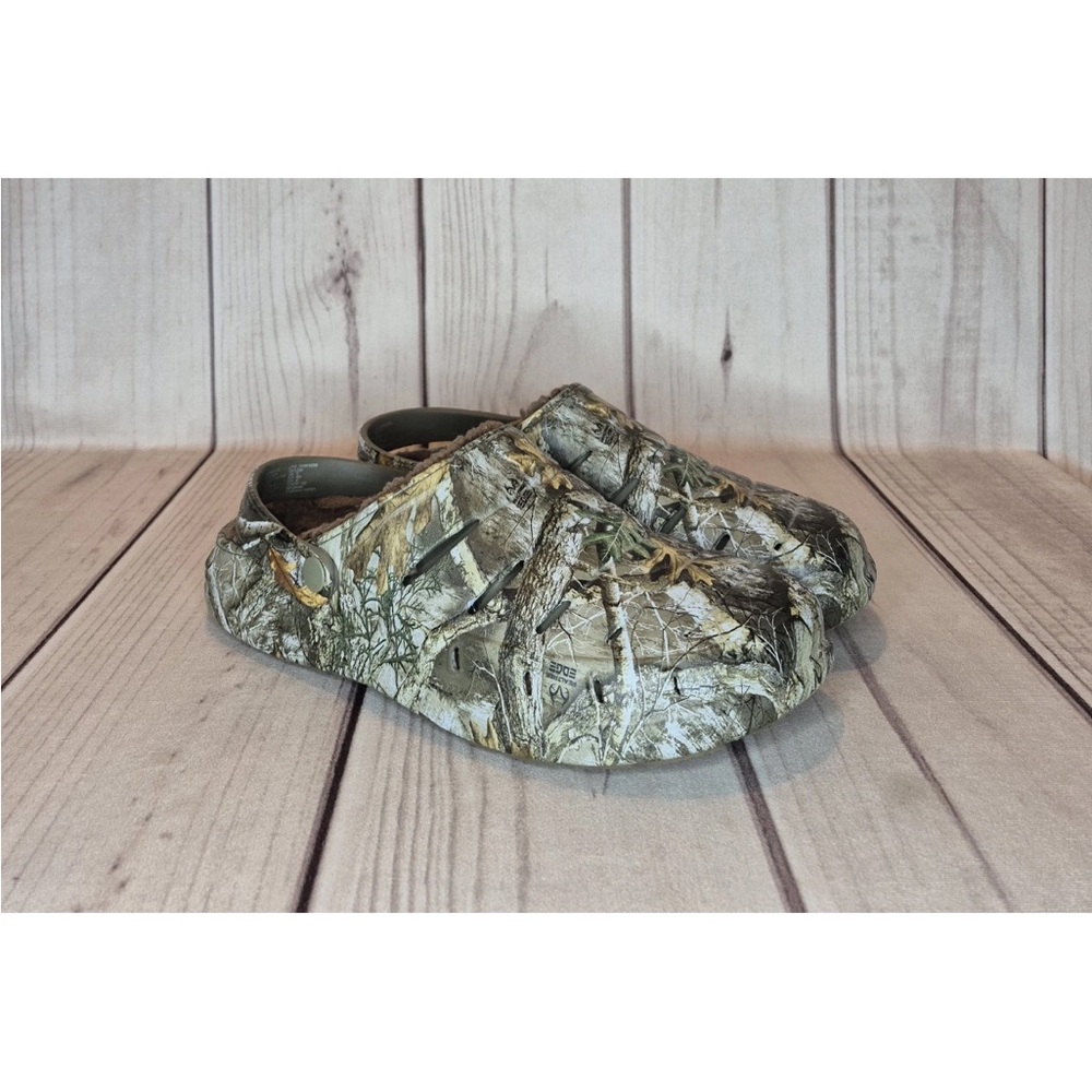 Rugged Shark REAL TREE EDGE Camo Camouflage Slip On Open Back Clogs Mens Size 12